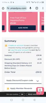 STACEY5 coupon verification screenshot