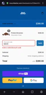 MDAY coupon verification screenshot