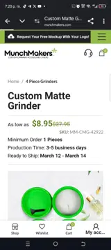 MunchMakers coupon verification screenshot