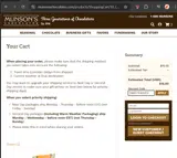 Munson's Chocolates coupon verification screenshot