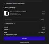 MRD25OFFVD coupon verification screenshot