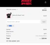 KILL15 coupon verification screenshot