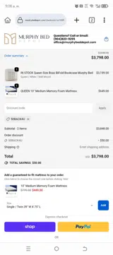 50BACK4U coupon verification screenshot