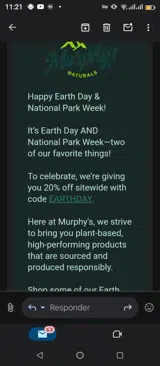Murphy's Naturals coupon verification screenshot