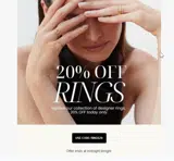 RINGS20 coupon verification screenshot