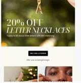 LETTERS20 coupon verification screenshot
