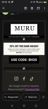 Bh20 coupon verification screenshot
