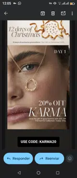 Karma20 coupon verification screenshot
