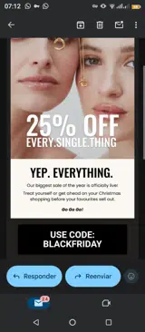 Blackfriday coupon verification screenshot