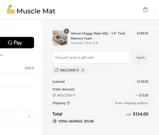 WELCOME15 coupon verification screenshot