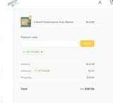 GETMUSE5 coupon verification screenshot