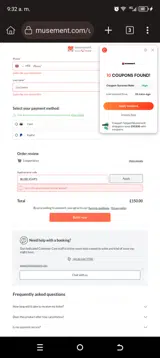 BLUELIGHT5 coupon verification screenshot