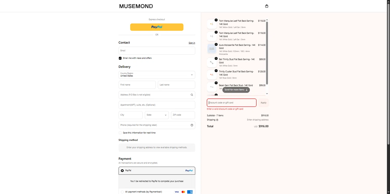 Musemond discount code screenshot showing code FAMILY applied at Musemond checkout page. Uploaded by SimplyCodes community member VictoriousBoss8742 on Feb 12, 2026