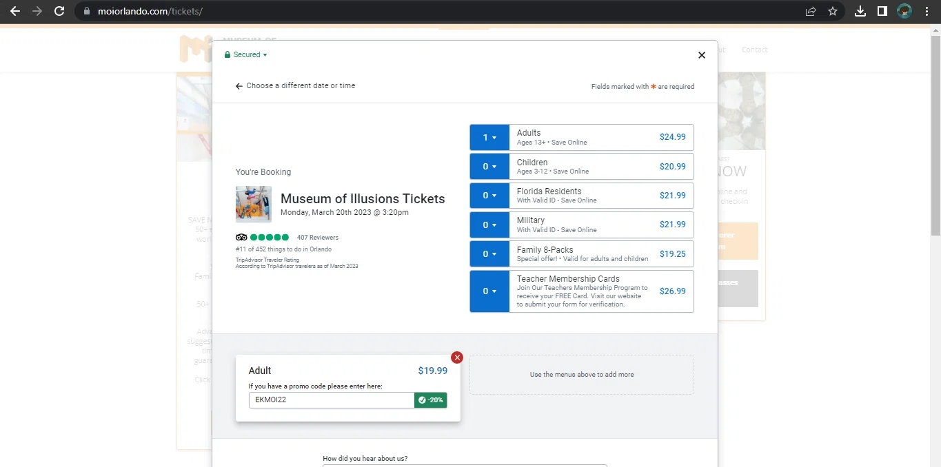 Museum of Illusions Promo Codes 10 Off September 2024
