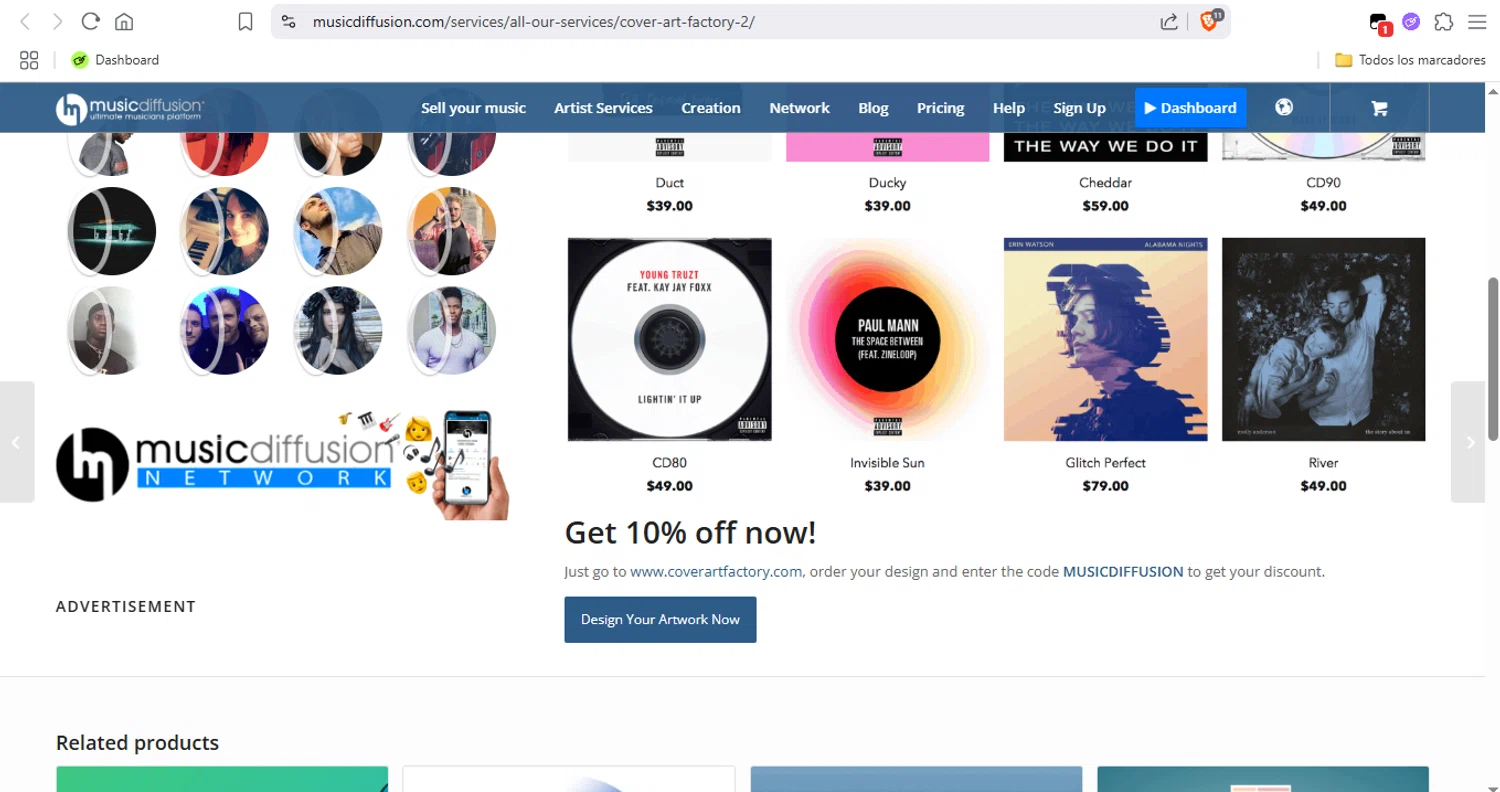 MusicDiffusion checkout page showing MusicDiffusion promo code box | Screenshot taken by SimplyCodes community member on Jun 21, 2025