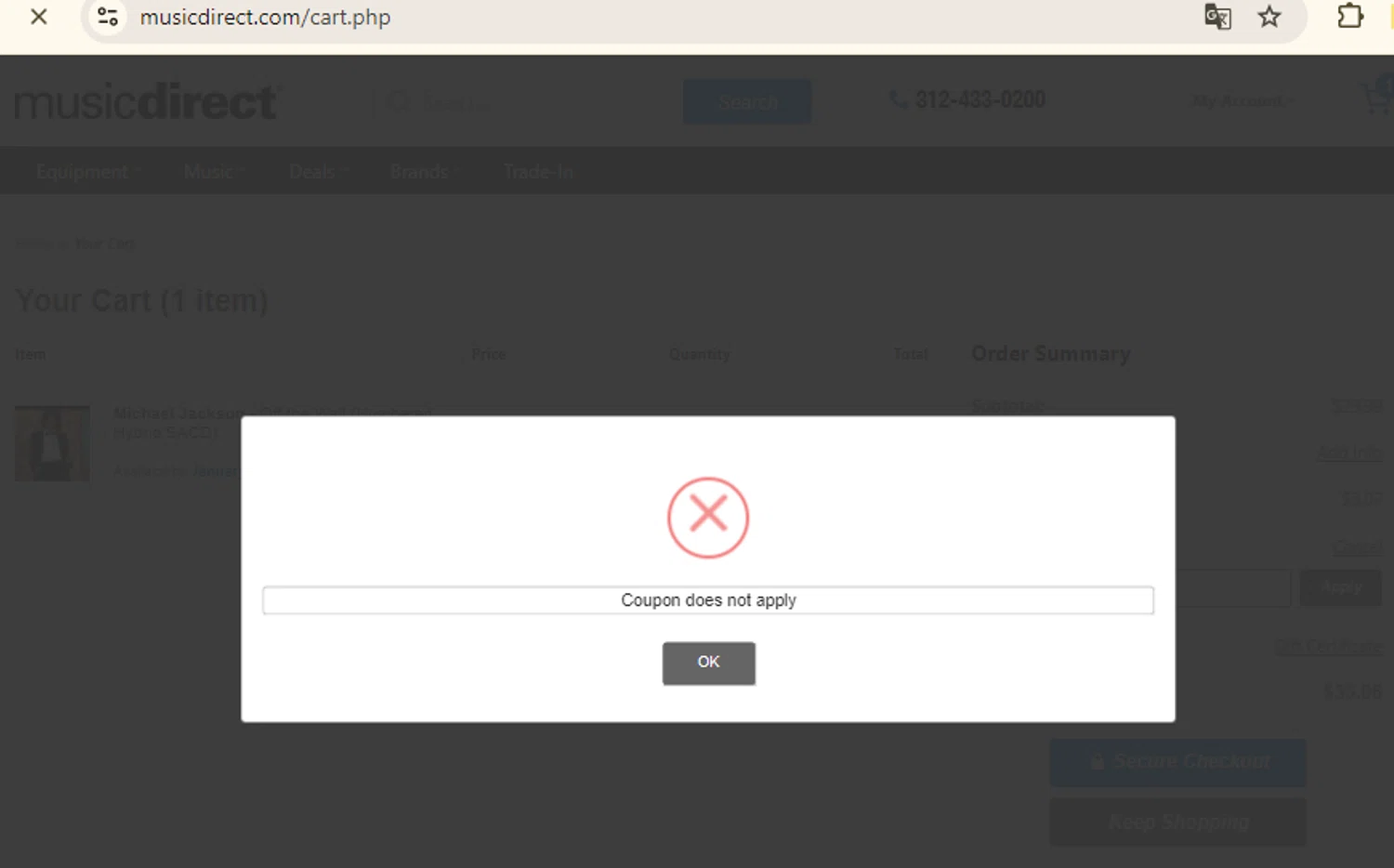how to use Music Direct coupons