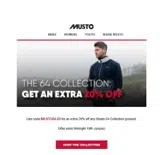 MUSTO64-20 coupon verification screenshot