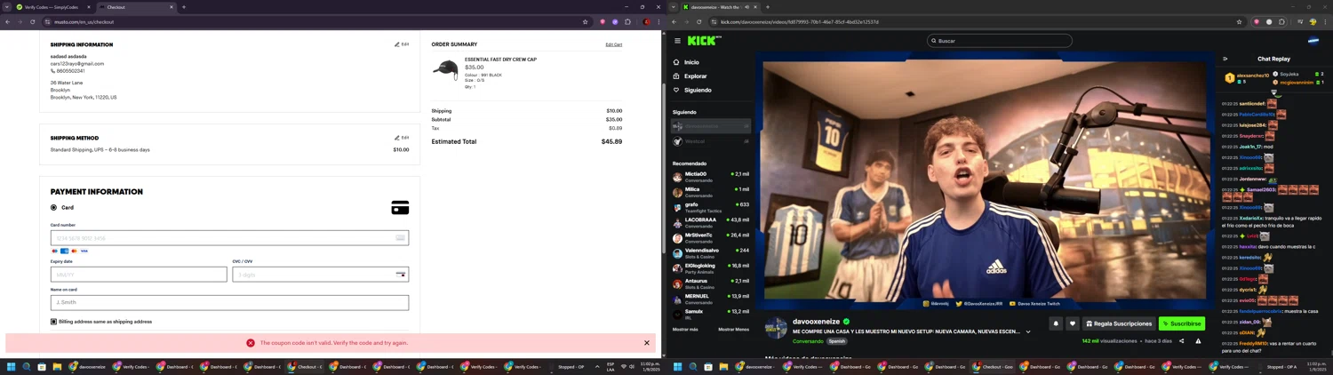 Musto discount code screenshot showing code MUSTOSUMMER10 applied at Musto checkout page. Uploaded by SimplyCodes community member BrilliantSaver7516 on Sep 2, 2025