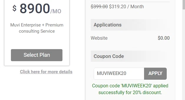 how to use Muvi coupons
