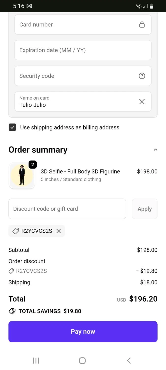 Home Decor promo code screenshot showing code R2YCVCS2S applied at Home Decor checkout page. Uploaded by SimplyCodes community member tulioriera on Feb 13, 2026