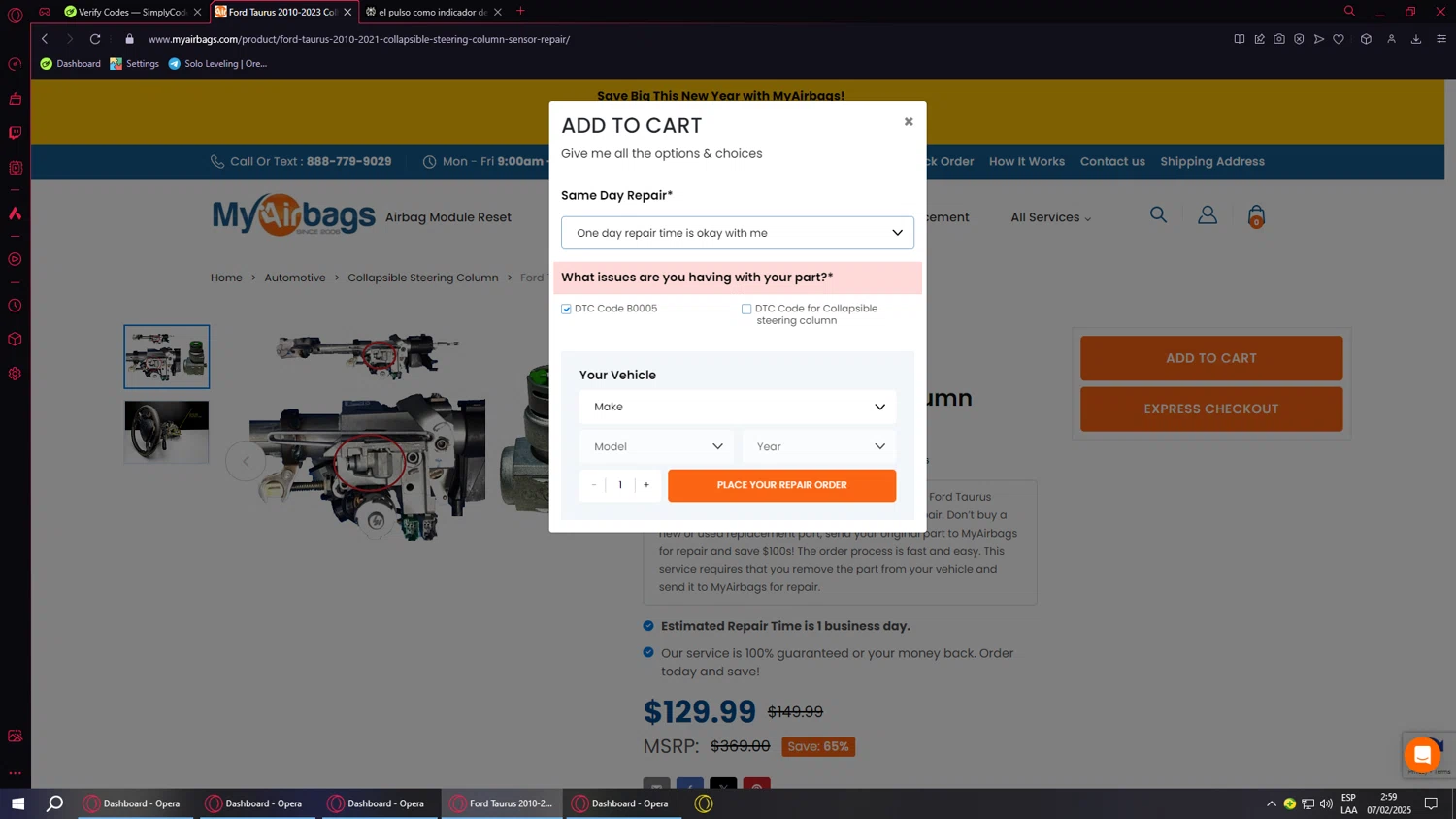 MyAirbags coupon code screenshot showing code MABNY2025 applied at MyAirbags checkout page. Uploaded by SimplyCodes community member BANKAI on Feb 7, 2025