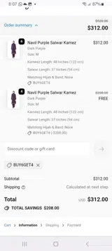 BUY6GET4 coupon verification screenshot