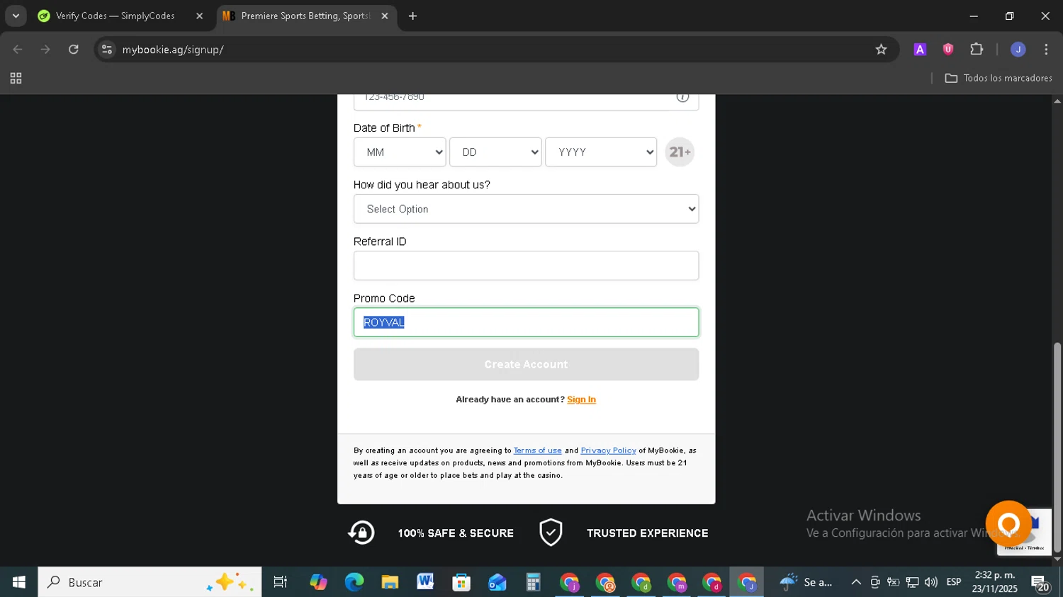 MyBookie Promo Codes - 100% Off (5 Verified) Jan 2026