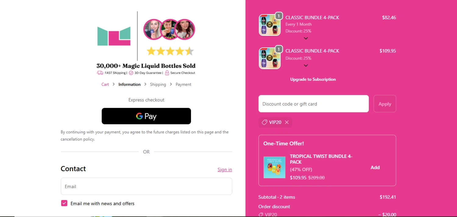 Mycolean discount code screenshot showing code VIP20 applied at Mycolean checkout page. Uploaded by SimplyCodes community member juanisaac on Oct 4, 2025