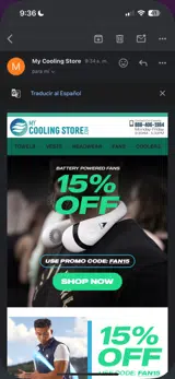 Fan15 coupon verification screenshot