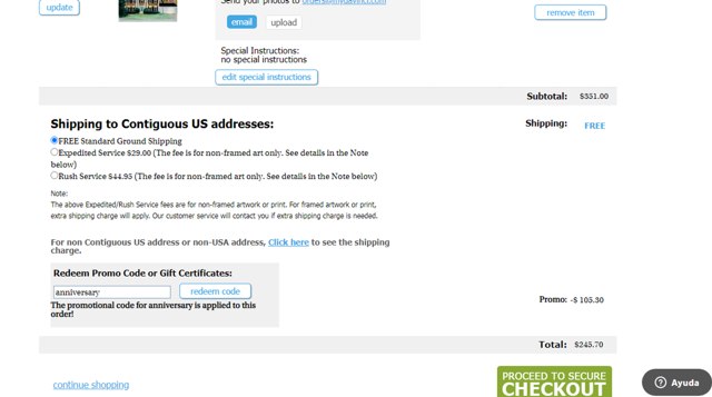 myDaVinci.com checkout page showing myDaVinci.com promo code box | Screenshot taken by SimplyCodes community member on Jun 13, 2025