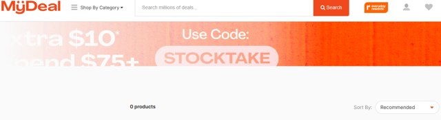 MyDeal checkout page showing MyDeal promo code box | Screenshot taken by SimplyCodes community member on May 28, 2025