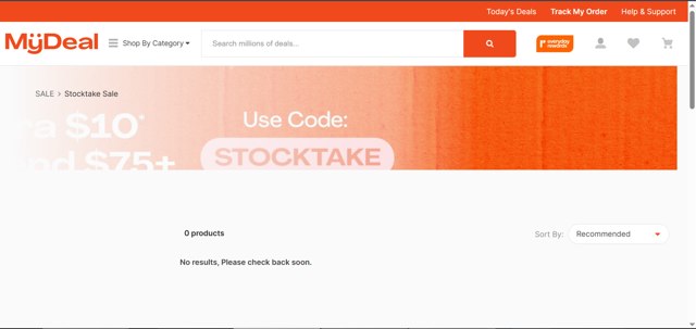 MyDeal checkout page showing MyDeal promo code box | Screenshot taken by SimplyCodes community member on Mar 31, 2025