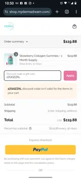 2ZQQZZ6L coupon verification screenshot