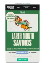 FOODWASTE25 coupon verification screenshot
