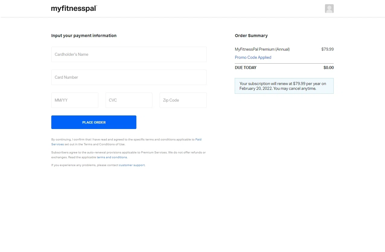 how to use MyFitnessPal coupons