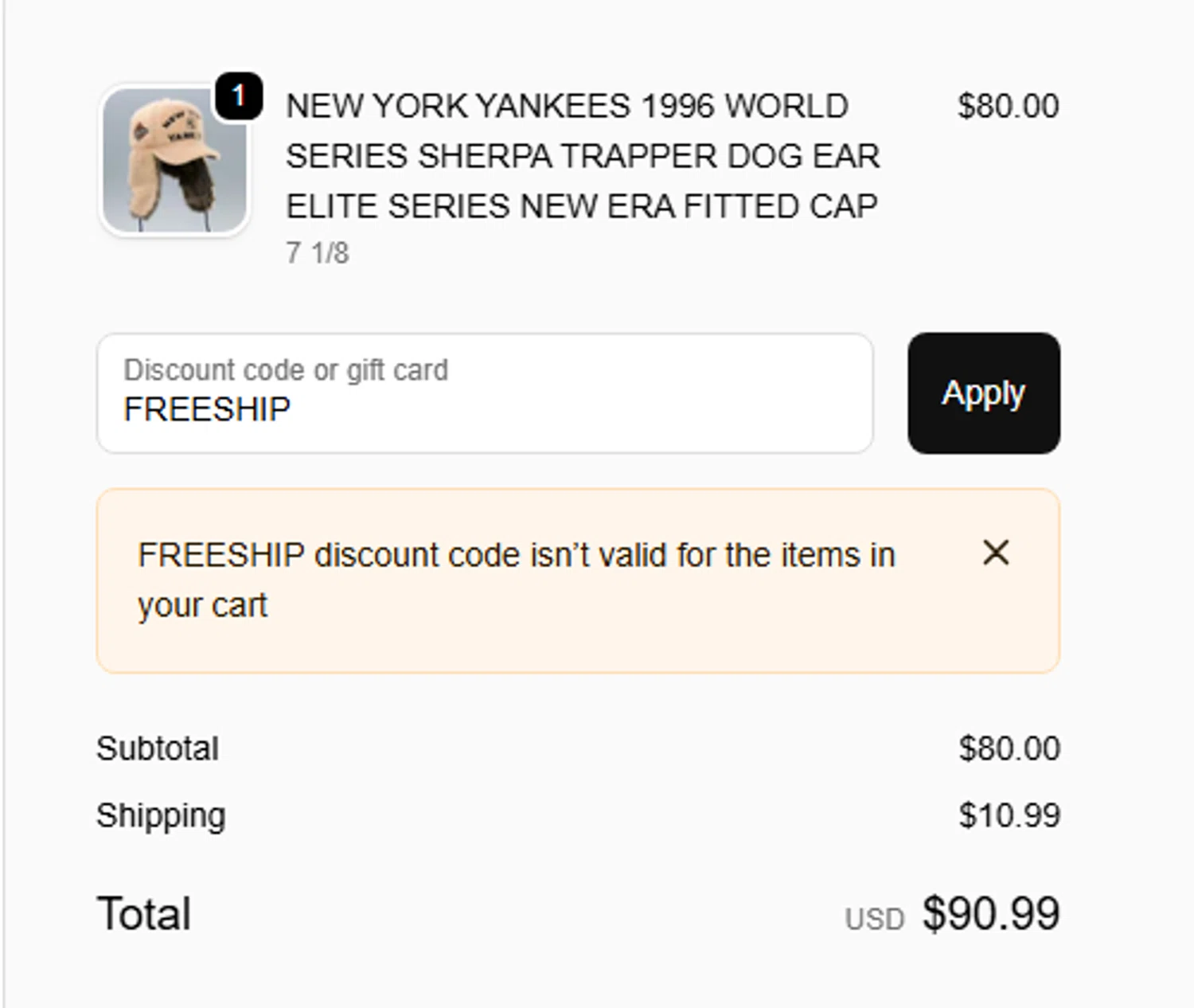 My Fitteds discount code screenshot showing code FREESHIP applied at My Fitteds checkout page. Uploaded by SimplyCodes community member mariosemeco on Dec 8, 2025
