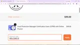 WELCOME10 coupon verification screenshot