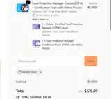 MYFSL104U coupon verification screenshot