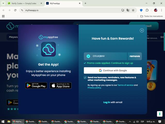 MyFreeApp checkout page showing MyFreeApp promo code box | Screenshot taken by SimplyCodes community member on Sep 10, 2025