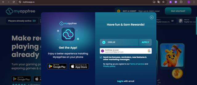 MyFreeApp checkout page showing MyFreeApp promo code box | Screenshot taken by SimplyCodes community member on Aug 25, 2025