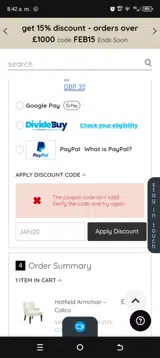 JAN20 coupon verification screenshot