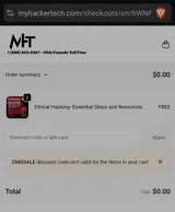 MyHackerTech coupon verification screenshot