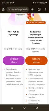 MyHeritage DNA coupon verification screenshot