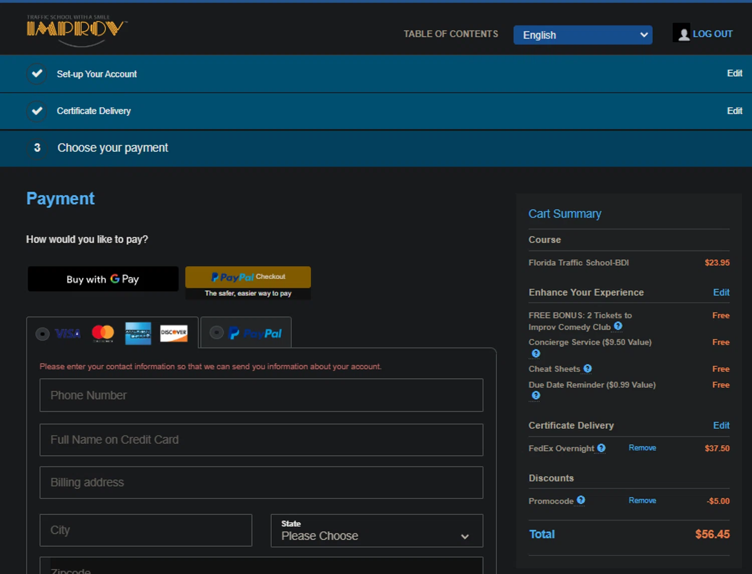 where to use NFPT promo code box