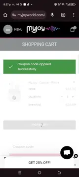 Labor coupon verification screenshot