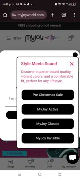 Myjoynow coupon verification screenshot