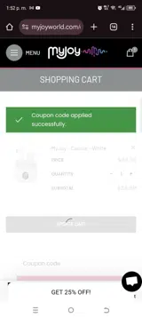 VANGOGH coupon verification screenshot