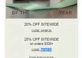 MYBF25 coupon verification screenshot