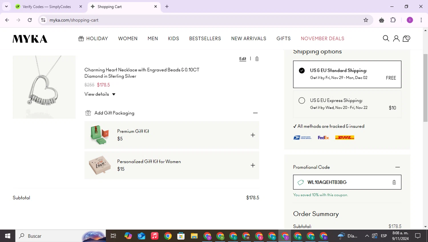 how to use MYKA coupons