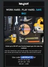 LABORDAY25 coupon verification screenshot